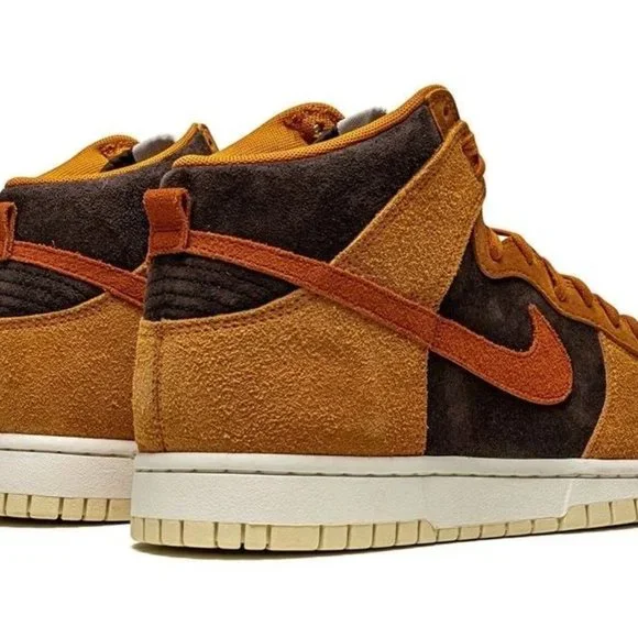 Nike Dunk High PRM Dark Russet Mens Sneakers Sz: 6.5 - Picture 3 of 8